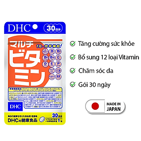 Viên uống Vitamin tổng hợp DHC Nhật Bản Multil Vitamins bổ sung 12 vitamin thiết yếu hàng ngày thực phẩm chức năng  nâng cao sức khỏe, làm đẹp da gói 30ngày JN-DHC-MUL30