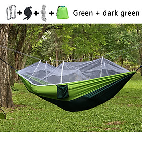 Võng du lịch có mùng chống muỗi 1-2 người Outdoor Camping Hammock Hanging Bed