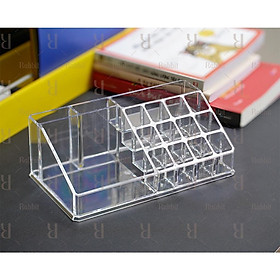 Khay mica trắng hình vuông trưng bày mỹ phẩm Rabbit Lab