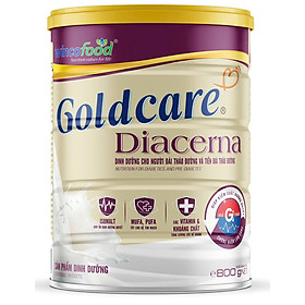 Sữa Bột Wincofood Goldcare Diacerna 800g: dinh dưỡng đặc biệt dành cho người đái tháo đường và tiền đái tháo đường giúp ổn định đường huyết.