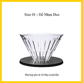 Phễu V60 Timemore | Chất liệu thủy tinh