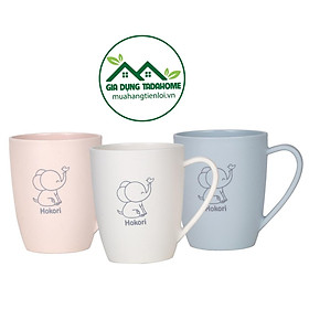 Mua Cốc LY uống nước HOKORI 400ml Việt Nhật 6362 màu sắc đẹp hình Cute có quai cầm - TADAHOME