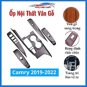Ốp nội thất Camry 2019-2020-2021-2022 vân gỗ bảo vệ chống trầy xước và làm đẹp xe