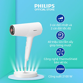 Máy sấy tóc Philips BHD500/00 - Sấy tóc nhanh khô - Bảo vệ tóc không bị quá nóng - Hàng Chính Hãng
