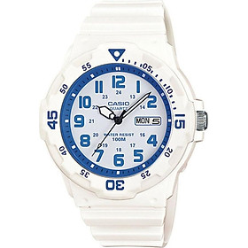 ĐỒNG HỒ CASIO MRW-200HC-7B2VDF Dây nhựa - Mặt số Màu trắng xanh