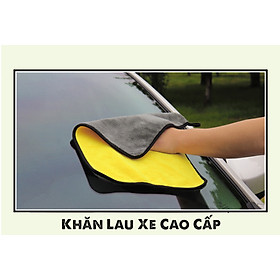 Khăn Lau Xe Ô Tô Đa Năng 2 Lớp Microfiber Siêu Thấm Nước - Dày và Mịn