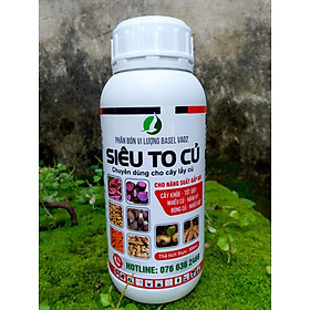 SIÊU TO CỦ 500ml , tăng kích thước củ, giúp củ to, phì củ, nặng ký, chắc vỏ, không thối củ