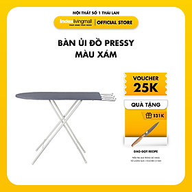 Bàn để ủi đồ, quần áo dạng đứng gấp gọn PRESSY khung kim loại, màu xám | Index Living Mall | Nhập khẩu Thái Lan