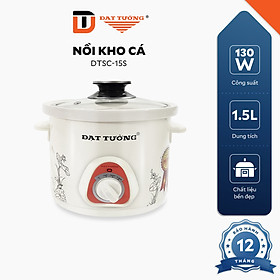 Nồi Kho Đa Năng Sứ 1,5L Đạt Tường - DTSC15S - Hàng Chính Hãng 