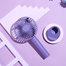 Mua Quạt mini cầm tay sạc tích điện có đế đặt điện thoại tiện lợi  kèm dây cáp sạc  3 chế độ thổi gió thông minh