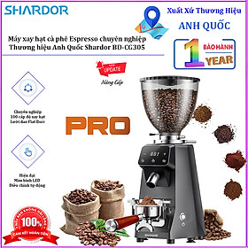 Mua Máy xay hạt cà phê Espresso chuyên nghiệp  lưỡi dao Flat Burr 64mm - Chuyên nghiệp dùng cho quán cà phê. Thương hiệu Anh Quốc cao cấp Shardor BD-CG305. Hàng chính hãng