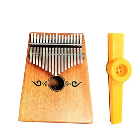 Đàn Kalimba 17 Phím Gỗ Mahogany Stiller Móc Câu Kèm Kèn Kazoo