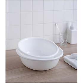 Chậu nhựa tròn Inomata, thiết kế hình tròn, nhỏ gọn, tiết kiệm không gian, phù hợp với những phòng tắm, nhà bếp có diện tích nhỏ - nội địa Nhật Bản