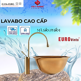 CHẬU RỬA MẶT LAVABO EUROVINTO CAO CẤP MÃ G356-ELRG