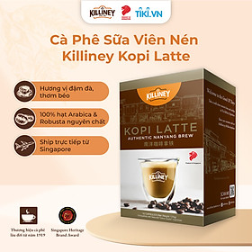 Hộp 10 Viên Nén Cà Phê Latte Sữa Thơm Béo Killiney Kopi Latte - Tương Thích Máy Pha Cà Phê Dolce Gusto (10 viên x 12g)