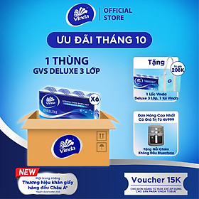 Giấy vệ sinh cao cấp Vinda Deluxe 3 lớp (8 Cuộn)