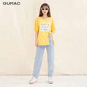 Quần jeans nữ QJA10102 GUMAC thiết kế baggy
