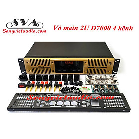 VỎ MAIN, VỎ CỤC ĐẨY 4 kênh side 2U đủ phụ kiện và mạch INPUT + Đèn (Cực đẹp) D7000