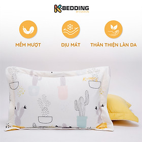 Mua Cặp vỏ gối nằm chần bông K-Bedding by Everon chất vải Cool Flex (thun lạnh) mềm mát KCSP (1 cặp)