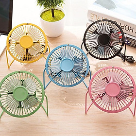Mua QUẠT MINI CẮM USB LỒNG SẮT 4 CÁNH ĐỂ BÀN THIẾT KẾ THÔNG MINH GỌN NHẸ