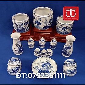 Mua BỘ BÁT HƯƠNG VẼ SEN ( HAI BÁT 16+ MỘT BÁT 18 ) ĐẾ KÊ GỖ HƯƠNG