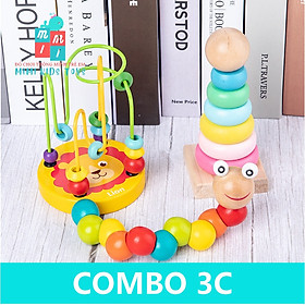 Combo 3-8 món đồ chơi gỗ Montessori cho bé tư duy, phát triển trí tuệ vừa học vừa chơi - Đồ chơi thông minh cho bé