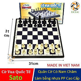 Bộ đồ chơi Cờ Vua Quốc Tế  ( Có Nam Châm ), Bộ cờ vua kèm bàn cờ loại Cao Cấp -