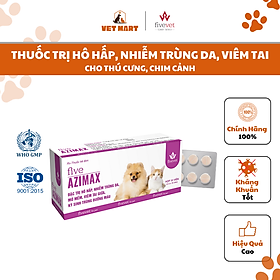 FIVE AZIMAX - Thuốc Hỗ Trợ Trị Hô Hấp, Nhiễm Trùng Da Cho Thú Cưng_Fivevet