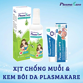 Combo gồm 01 Gel PlasmaKare No5 và 01 Xịt chống muỗi PlasmaKare, TRl ngứa, làm xẹp vết đốt, mẩn đỏ do Muỗi và côn trùng cắn, chống muỗi và côn trùng, bảo vệ toàn diện da bé yêu