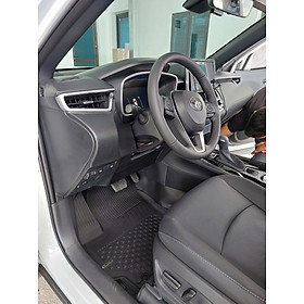 Thảm lót sàn ô tô nhựa TPE Silicon Hyundai Kona 2017+ Black Nhãn hiệu Macsim