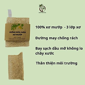 Mua Combo 5 miếng rửa chén xơ mướp chùi sạch dầu mỡ