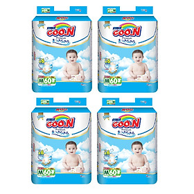 4 Gói Tã Dán Goo.n Premium Gói Cực Đại M60 (60 Miếng)