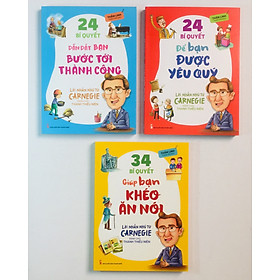 Hình ảnh Sách - Lời Nhắn Nhủ Từ Carnegie Dành Cho Thanh Thiếu Niên : 24 Bí Quyết Dẫn Dắt Bạn Bước Tới Thành Công - 24 Bí Quyết Để Bạn Được Yêu Quý - 34 Bí Quyết Giúp Bạn Khéo Ăn Nói