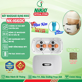 Máy Massage Bụng Cao Cấp Nikio NK-166DC - Công Nghệ Xoa Bóp Kết Hợp Hồng Ngoại Hiện Đại, Hỗ Trợ Cải Thiện Vòng 2 Cực Nhanh, Pin Sạc Tiện Lợi