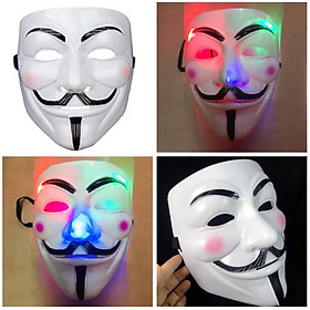 Mặt nạ hacker đèn/ mặt nạ hacker 7 màu hoá trang cosplay