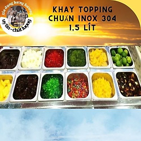 Mua Khay Inox Đựng Topping  Thạch Trà Sữa