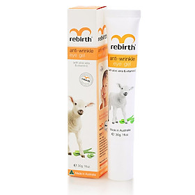 Gel Dưỡng Vùng Mắt Giàu Vitamin E Chống Nhăn, Chống Thâm Quầng Mắt Rebirth Anti - Wrinkle Eye Gel With Aloe Vera & Vitamin E Từ Úc Tuýp 30Gr
