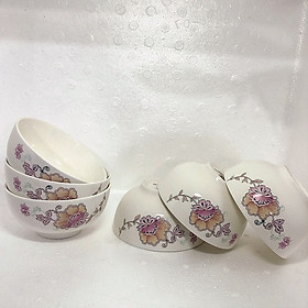 Mua Bộ 6 chén cơm sứ ngà cao cấp mã NL-888