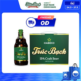 Bia Trúc Bạch IPA Craft - Hộp 6 chai 330ml