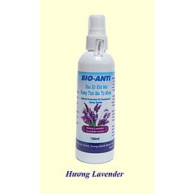 Chai 100ml. Chai xịt khử mùi hương tinh dầu tự nhiên BIO-ANTI loại bỏ mùi hôi, kháng khuẩn, thư giãn, thơm mát
