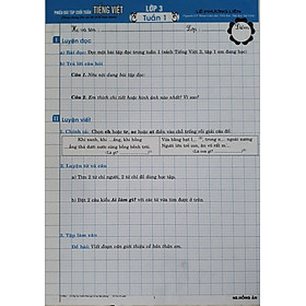 Sách Phiếu Bài Tập Cuối Tuần Môn Tiếng Việt Lớp 3 ( biên soạn theo chương trình GDPT Mới )