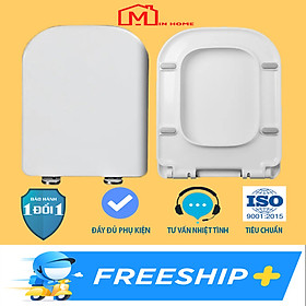 Mua Nắp Bồn Cầu Rơi Êm Loại Vuông Cho Bồn Ceravi C304 và Các Bồn Tương Tự
