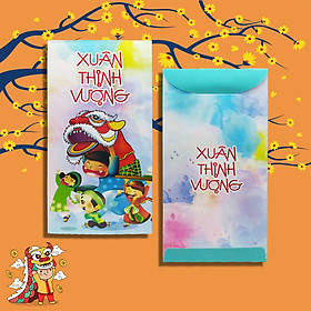 10 Bao Lì Xì Xuân Thịnh Vượng - Giấy C150 bóng