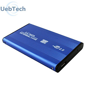 Hộp đĩa cứng di động bên ngoài Uebtech 2.5 inch USB 2.0 SATA bằng hợp kim nhôm