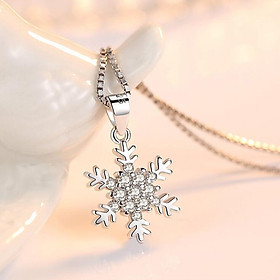 Dây chuyền vòng cổ hoa tuyết thanh lịch