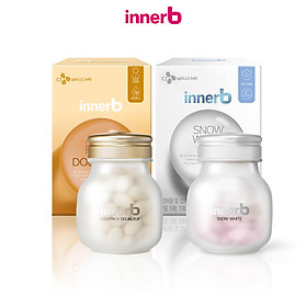 Hình ảnh Bộ đôi thực phẩm bảo vệ sức khỏe InnerB Aqua Rich Doubleup (56 viên) & InnerB Snow White (28 G*20EA/CT)