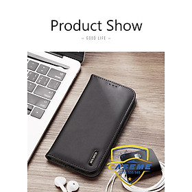 Bao da dạng ví dành cho iPhone 15 Pro Max, iPhone 15 Pro, iPhone 15 Plus, iPhone 15 hiệu Dux Ducis Hivo bảo vệ camera, có ví cải thẻ, chân dựng, chống sốc cao cấp - Hàng chính hãng