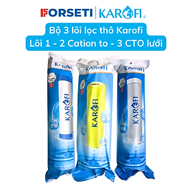 Mua Combo 3 lõi lọc Karofi bao gồm lõi số 1 + lõi số 2 cation + lõi số 3 CTO lưới - Hàng chính hãng