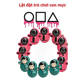 Set 10 Con Lật đật mini trò chơi con mực  Đồ chơi mô hình cho bé vui chơi, giải trí