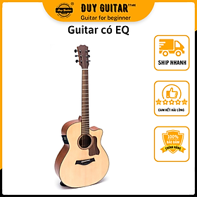 Mua Đàn guitar acoustic DT350X EQ MET B12 đàn đẹp âm thanh tốt sử dụng lâu dài Duy Guitar Store
